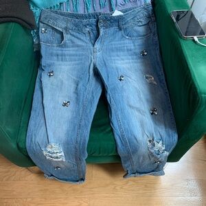 Embellished Light Blue Women’s Jeans